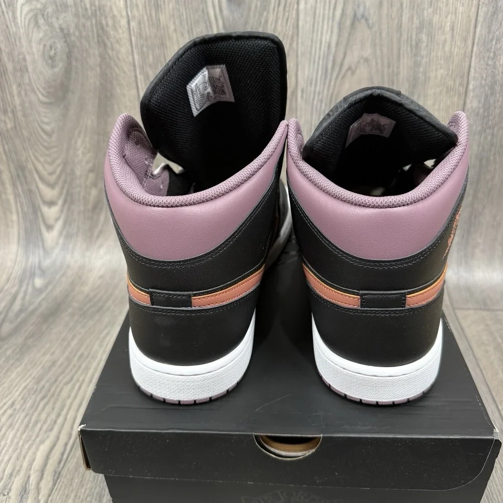 NEW Air Jordan 1 SE Mid Black Sky J Mauve Sz 12